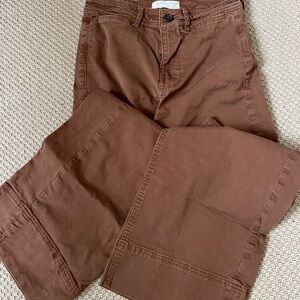 Everlane The Utility Straight Leg Pant in Brown